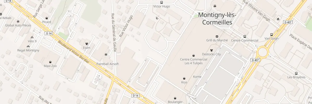Plan du 14 Rue Victor Hugo à Montigny-lès-Cormeilles