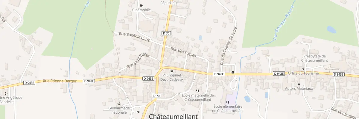 Plan du 3 Rue de la Libération à Châteaumeillant