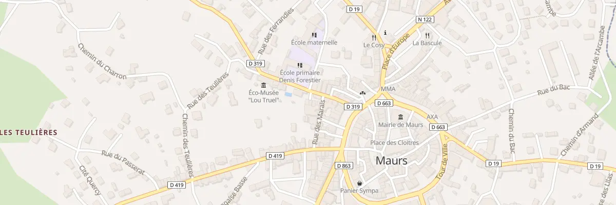 Plan du 1 Rue du Pauverel à Maurs
