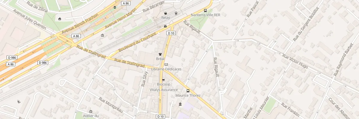 Plan du 72 Rue Maurice Thorez à Nanterre