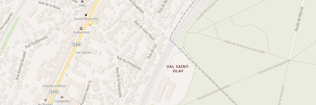 Plan du 11 Rue du Lac à Chaville