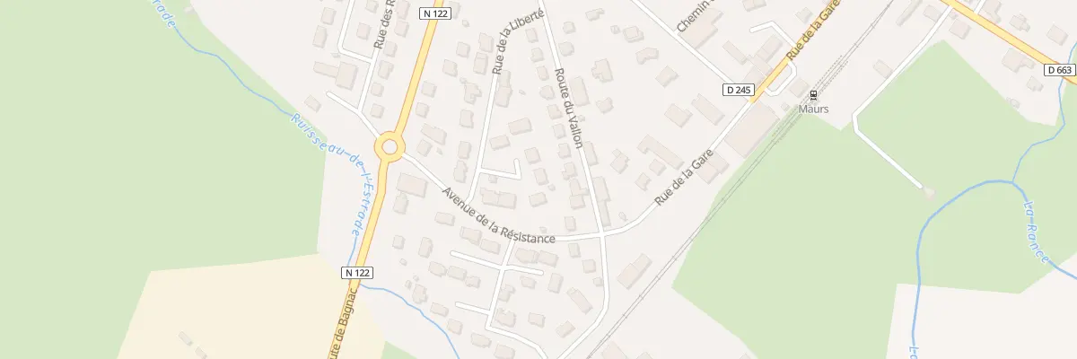Plan du 4 Pl Jean Moulin à Maurs