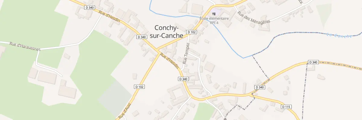 Plan du 14 Rue d’Hesdin à Conchy-sur-Canche