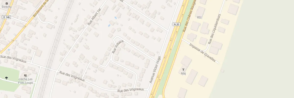 Plan du 33 Rue Voltaire à Étréchy