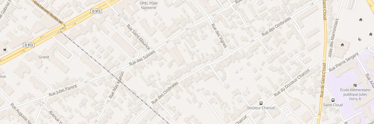 Plan du 98 Rue des Ombraies à Nanterre