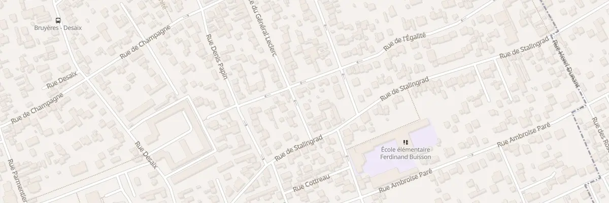 Plan du 6B Av de la Victoire à Houilles