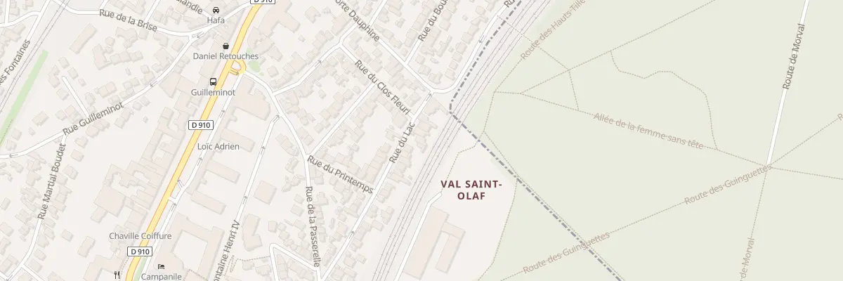 Plan du 9 Rue du Lac à Chaville