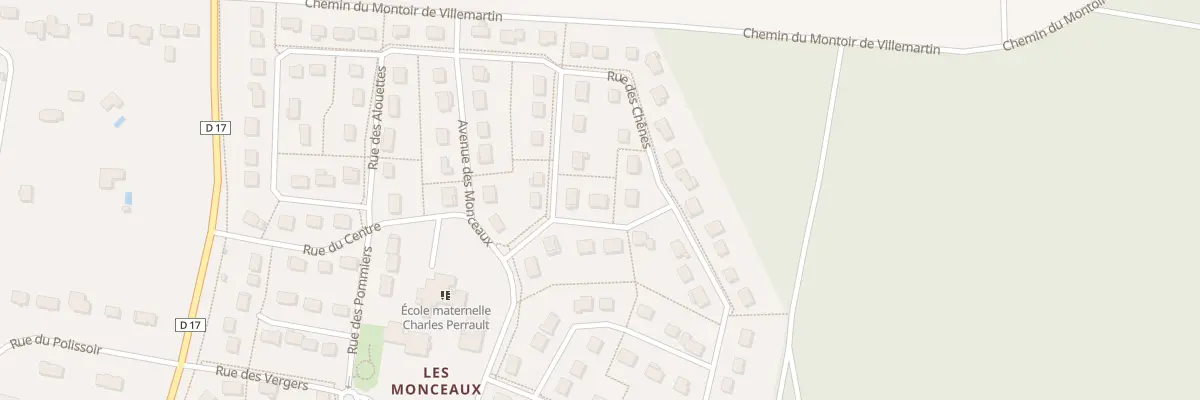 Plan du 7 Rue des Chênes à Morigny-Champigny