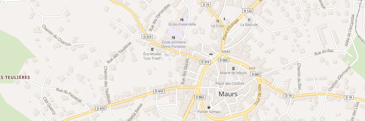 Plan du 3 Pl du Pauverel à Maurs