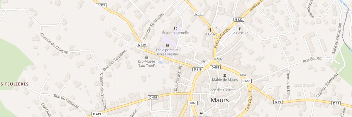 Plan du 14 Rue du Pauverel à Maurs