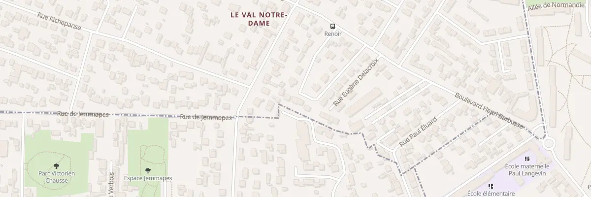Plan du 17 Rue Eugéne Delacroix à Sartrouville