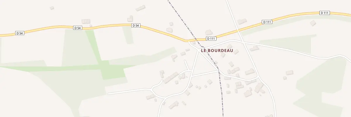 Plan du 2 Le Bourdeau à Lignerolles