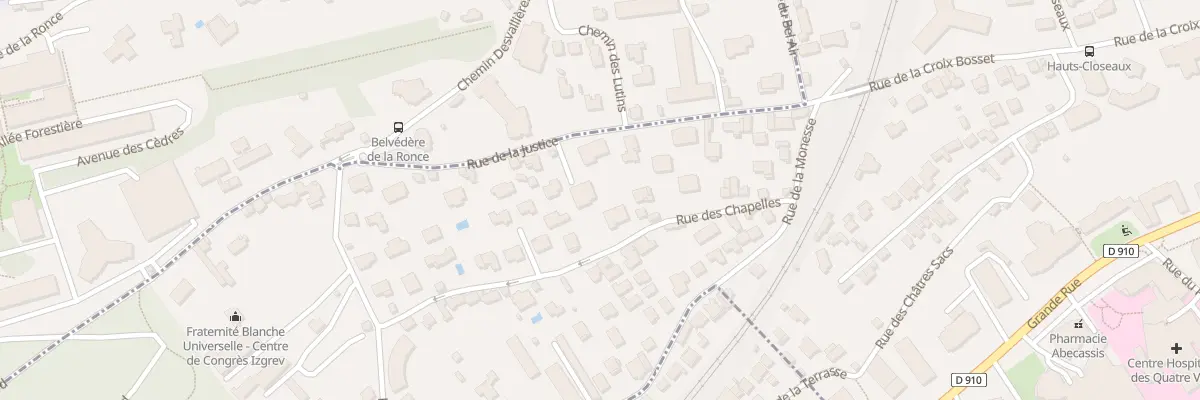Plan du 18 Rue de la Justice à Sèvres