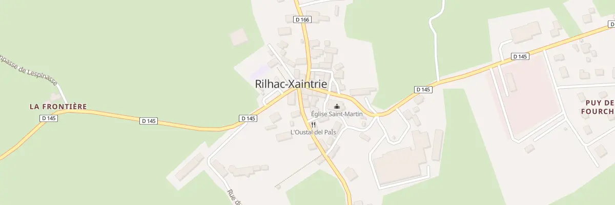 Plan du 1 Rte de Pleaux à Rilhac-Xaintrie