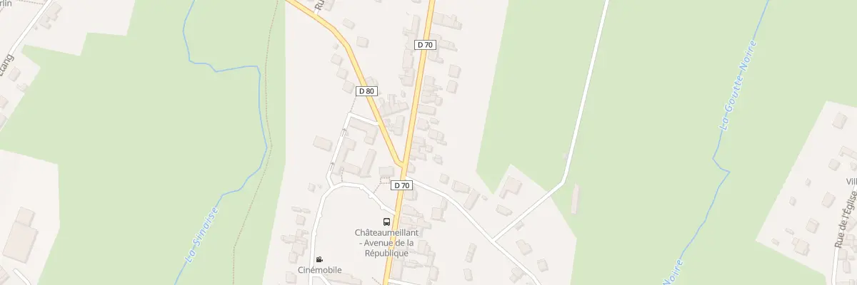 Plan du 8 Av Emile Chenon à Châteaumeillant