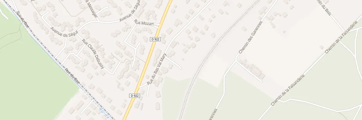 Plan du 97 Rue du Bas Val-Mary à Mériel
