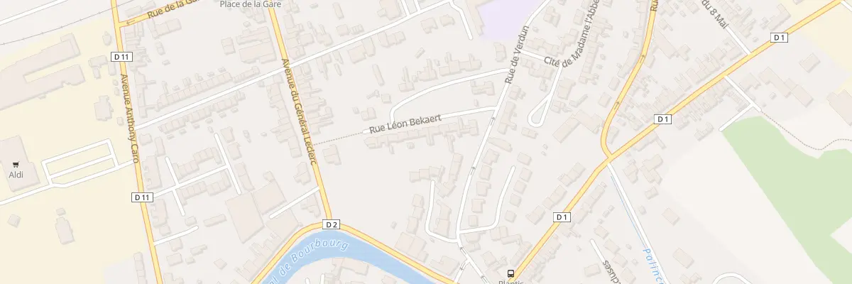 Plan du 7 Rue Léon Bekaert à Bourbourg