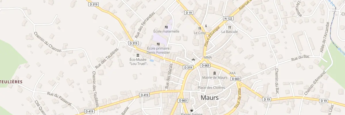 Plan du 10 Rue du Pauverel à Maurs