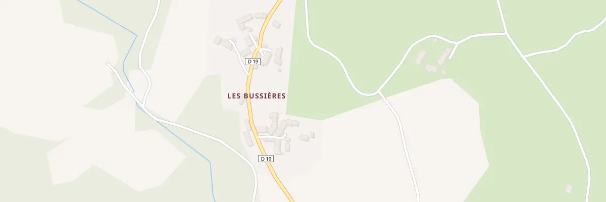 Plan du 19 Les Bussieres à Moutier-Rozeille