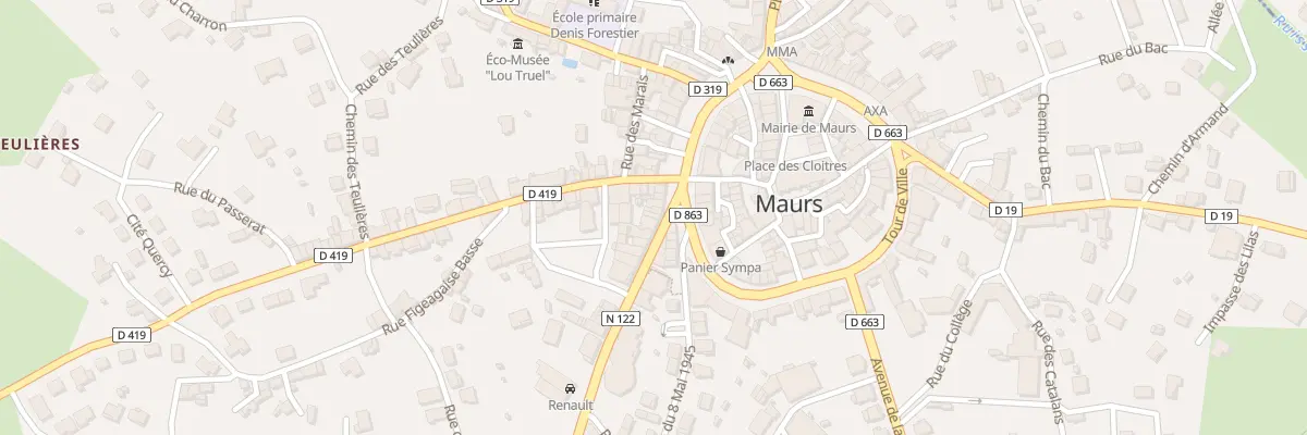 Plan du 48 Tour de Ville à Maurs