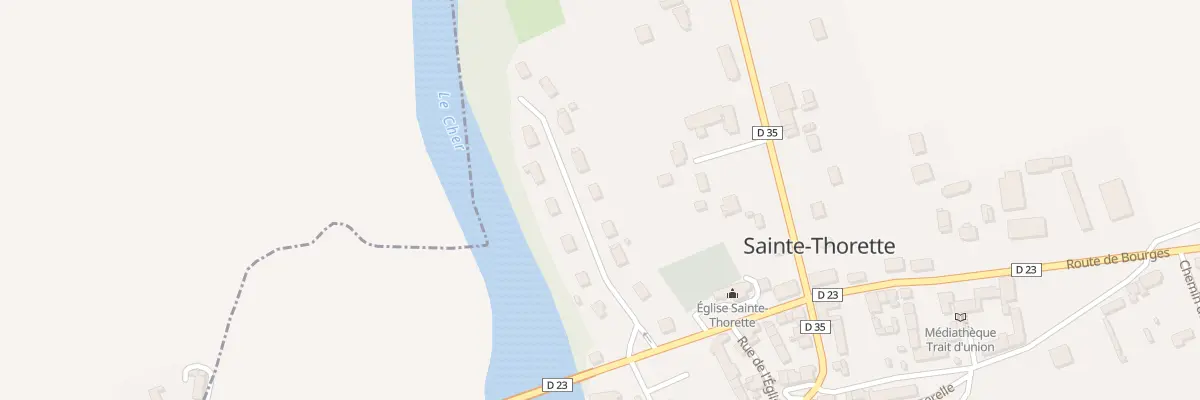 Plan du 4 Les Bords du Cher à Sainte-Thorette