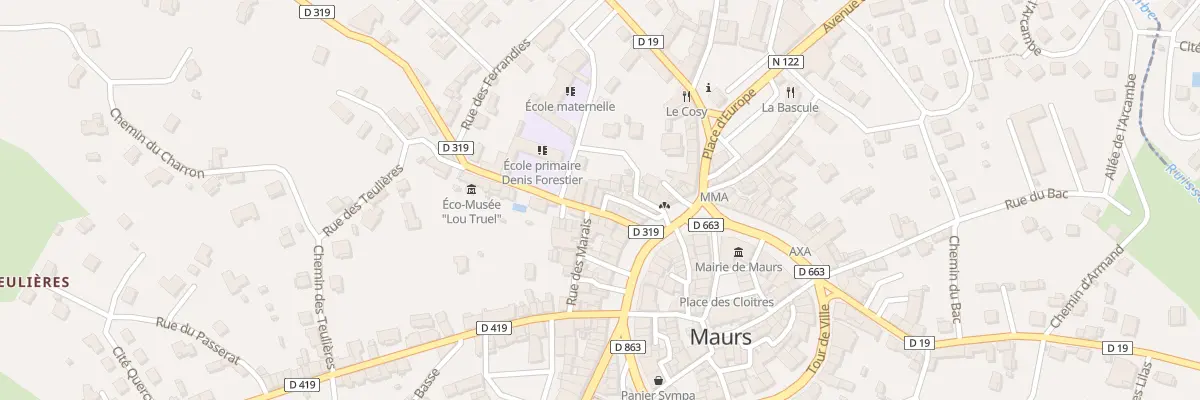 Plan du 8 Rue du Pauverel à Maurs