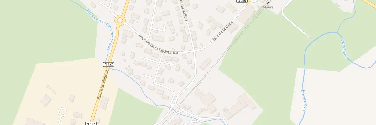 Plan du 26 Rte du Vallon à Maurs