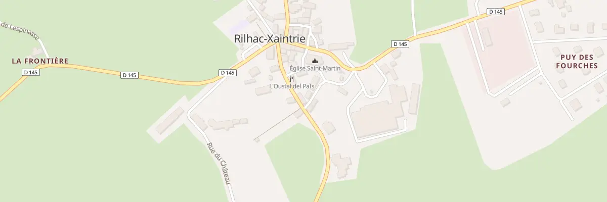 Plan du 7 Rte de Pleaux à Rilhac-Xaintrie