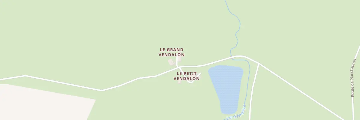 Plan du 90 Le Grand Vendalon à Beddes