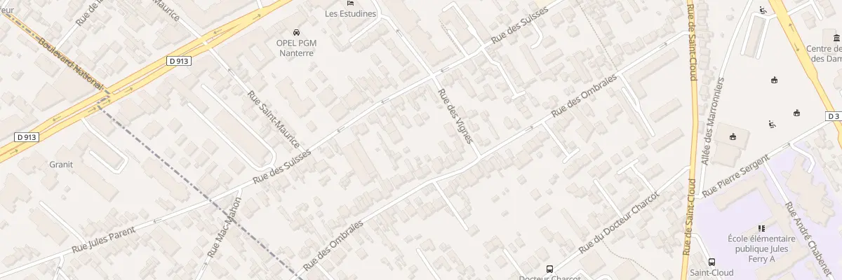 Plan du 86 Rue des Ombraies à Nanterre
