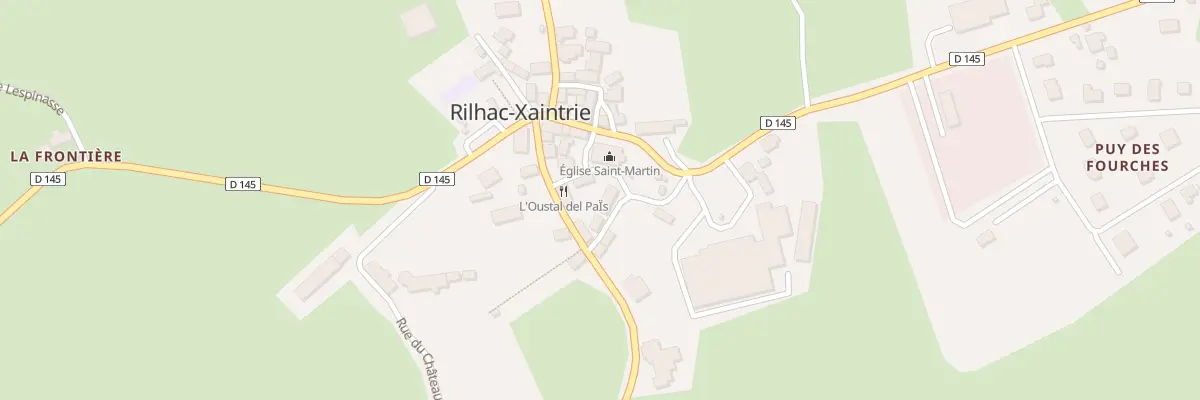 Plan du 5040 Le Bourg à Rilhac-Xaintrie
