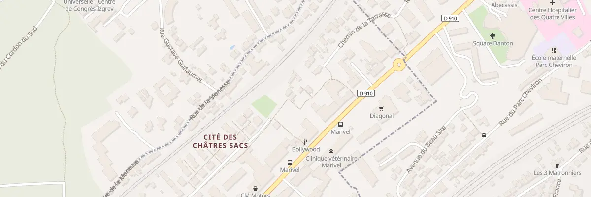 Plan du 10 Sen des Châtres Sacs à Chaville