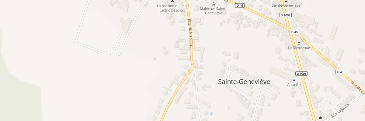 Plan du 10 Rue du Placeau à Sainte-Geneviève