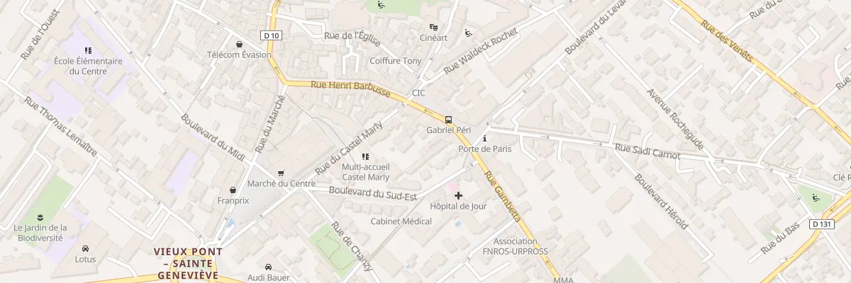 Plan du 5 Pl Gabriel Péri à Nanterre
