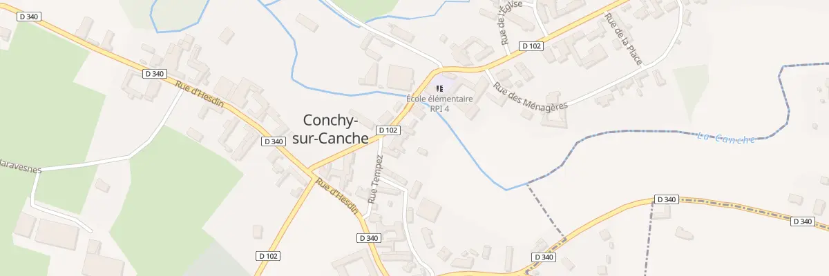 Plan du 4 Rue de Saint Pol à Conchy-sur-Canche