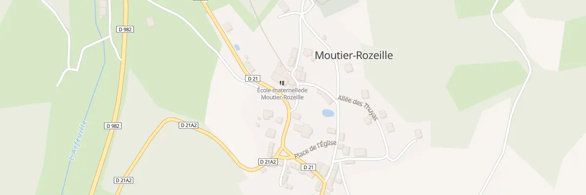 Plan du 1 Che des Fontaines à Moutier-Rozeille