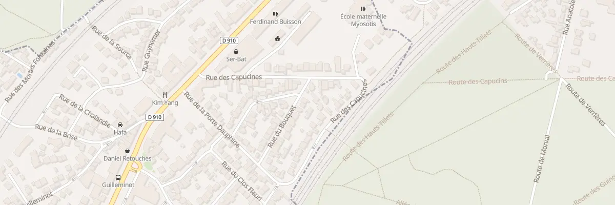 Plan du 5 Rue du Bouquet à Chaville