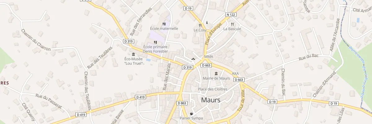Plan du 12 Tour de Ville à Maurs