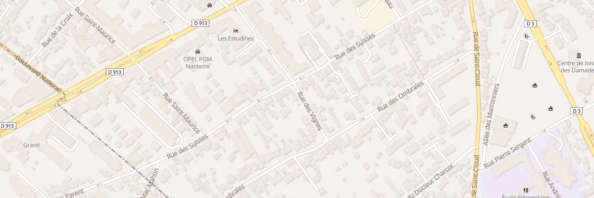 Plan du 174 Rue des Vignes à Nanterre