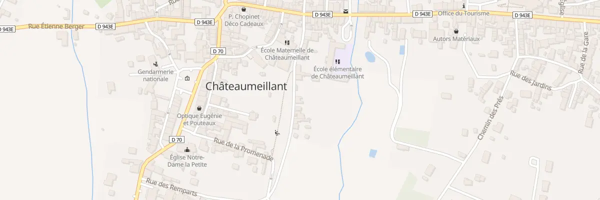Plan du 11 Rue des Remparts à Châteaumeillant
