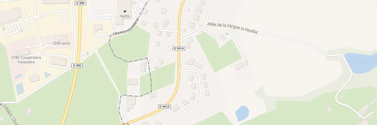 Plan du 3 Lot de la Vergne - la Feuillie à Saint-Amand