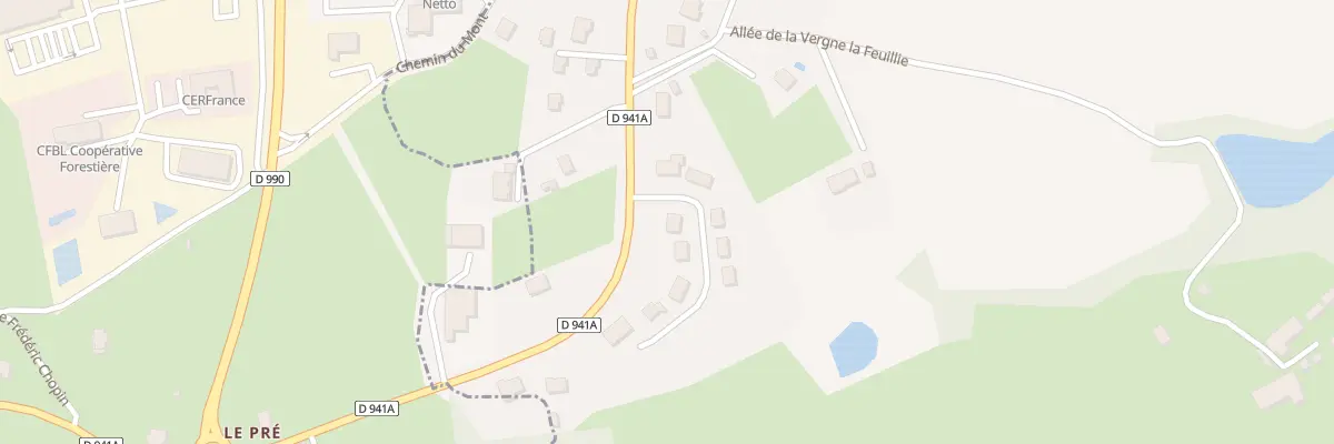 Plan du 16 Lot de la Vergne - la Feuillie à Saint-Amand