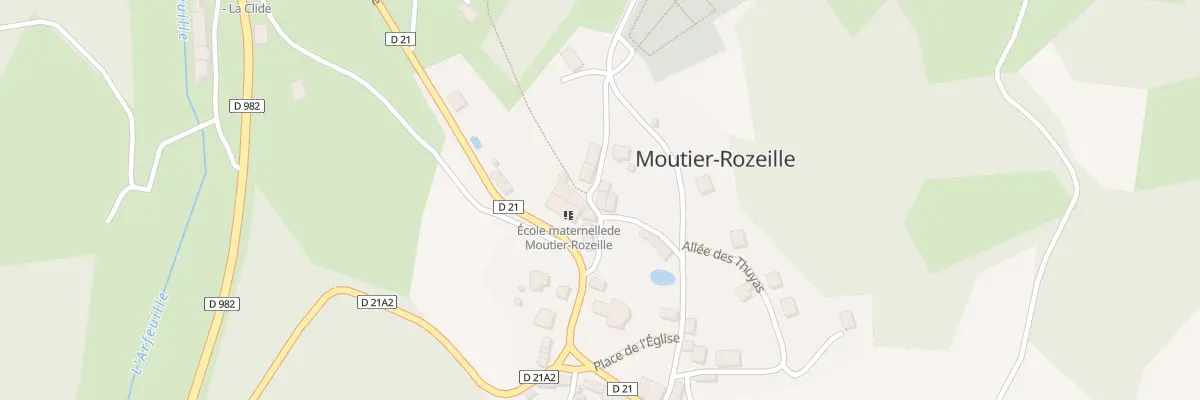 Plan du 2 Che des Fontaines à Moutier-Rozeille