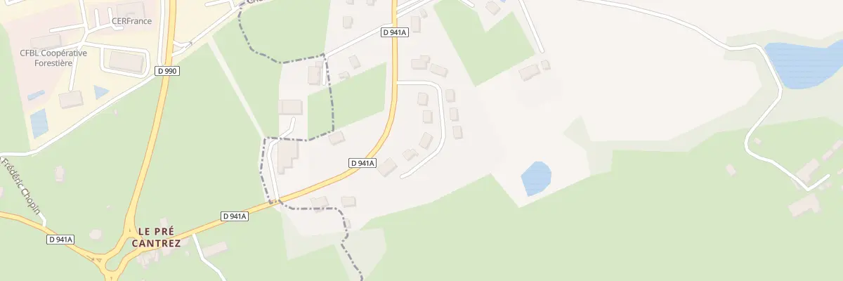 Plan du 14 Lot de la Vergne - la Feuillie à Saint-Amand