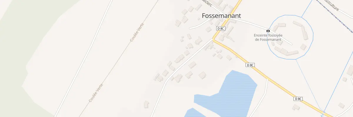 Plan du 1970F Rue de Neuville à Fossemanant