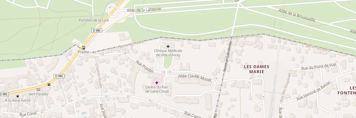 Plan du 25 Rue Pradier à Ville-d’Avray