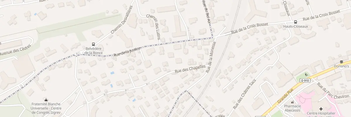 Plan du 20 Rue de la Justice à Sèvres