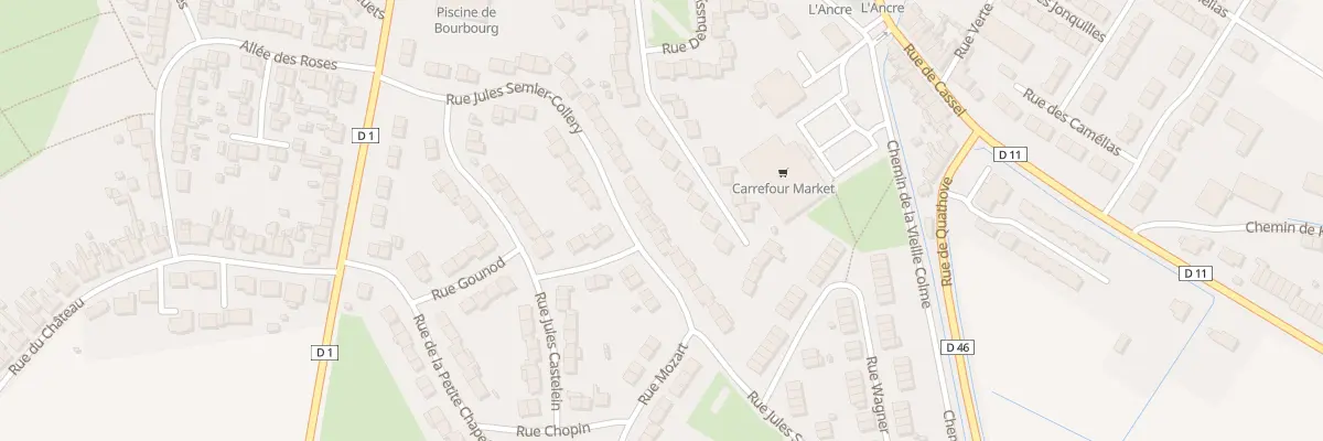 Plan du 39 Rue Jules Semler-Collery à Bourbourg