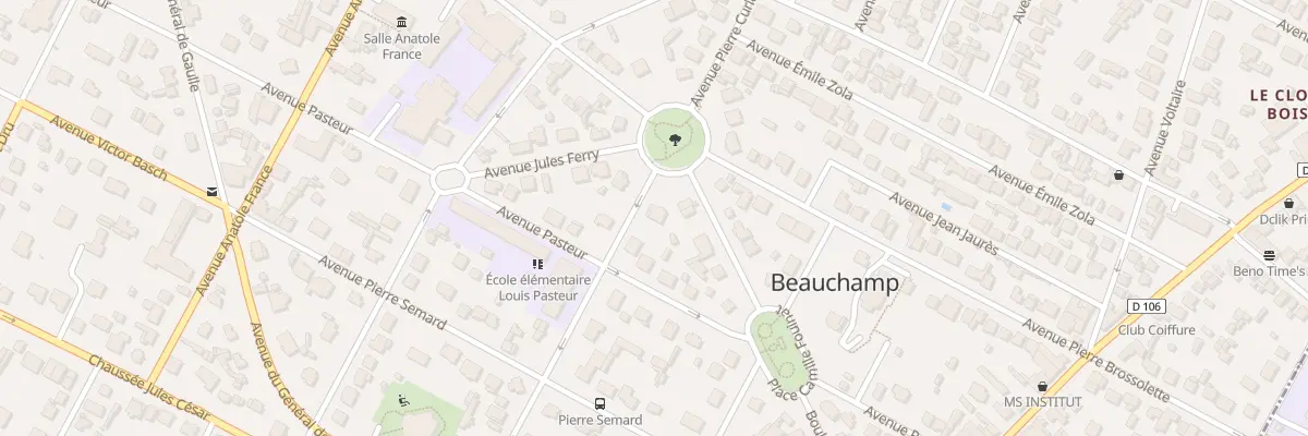 Plan du 18 Av Pierre Curie à Beauchamp