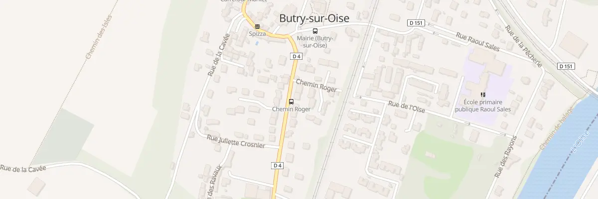 Plan du 9501 Rue Pasteur à Butry-sur-Oise